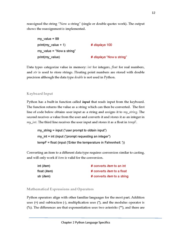 Python Programming: Basics to Advanced Concepts Advanced Programming Workshop - Page 12